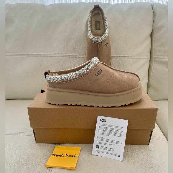 Last 1 | NEW UGG Tazz platform slipper Sand Womens 8 1122553 Clog Mules Shoes - Picture 6 of 11
